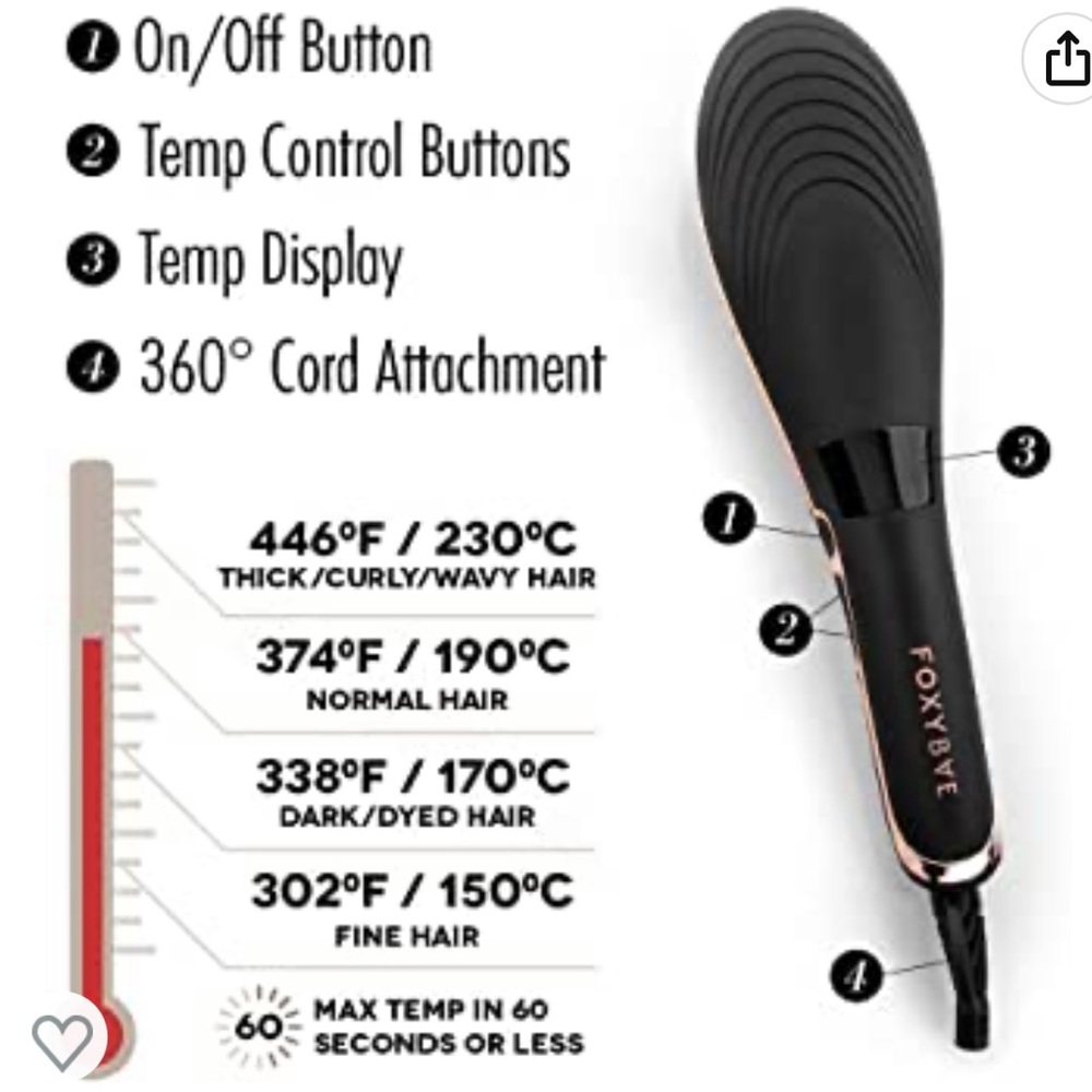 Foxy Bae Straightening Brush - Picture 8 of 9